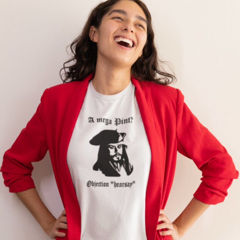 NWT Mega Pint Women T-shirt Justice for Johnny